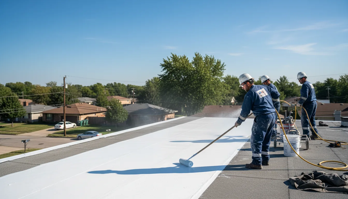 Commercial roof coating in Albion, RI near me